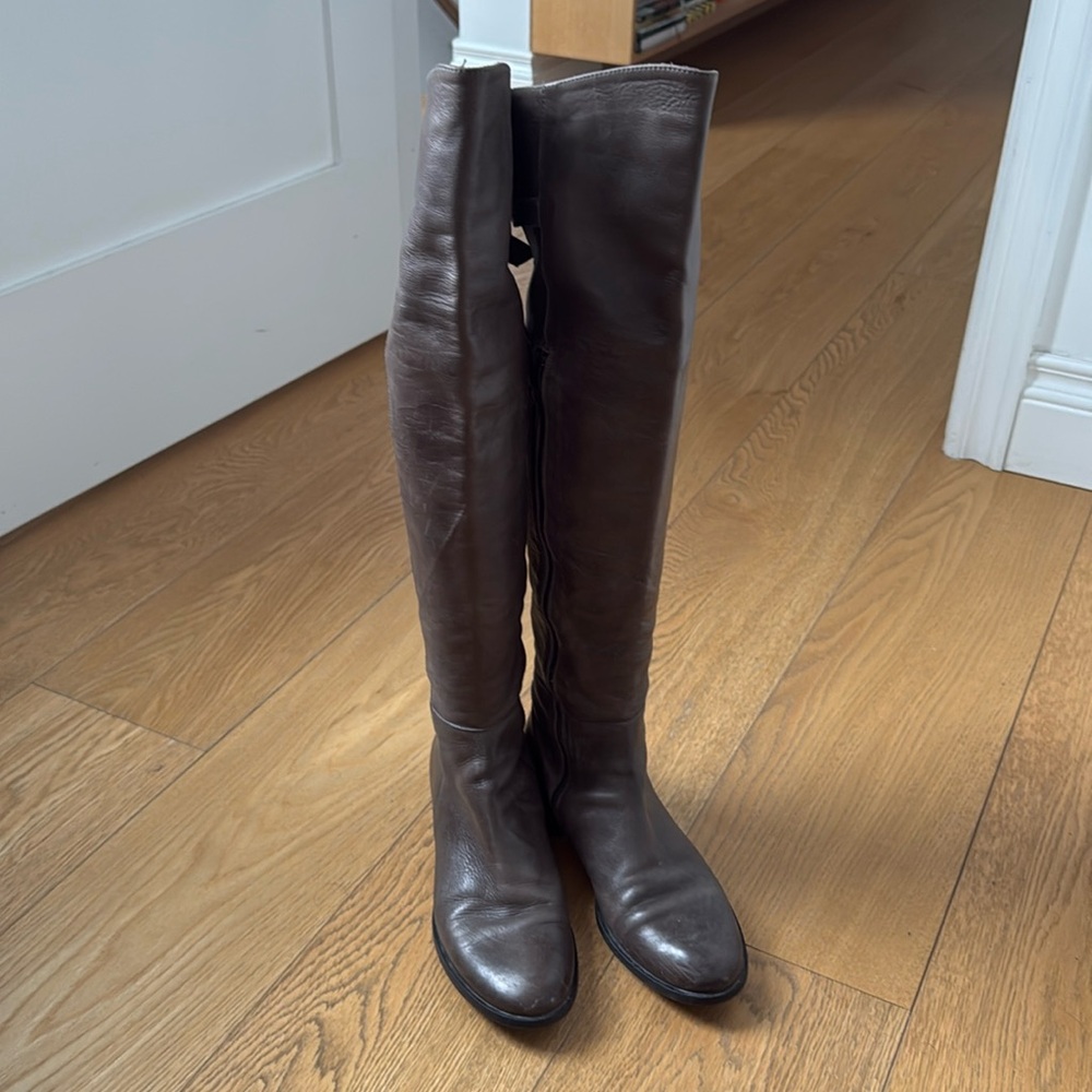 Cantini Firenze Leather Knee High Boots, size 38
